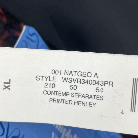 Simply Vera Wang Blouse Womens Extra Large Colorblock Sheer Hem Career NEW - Picture 6 of 12